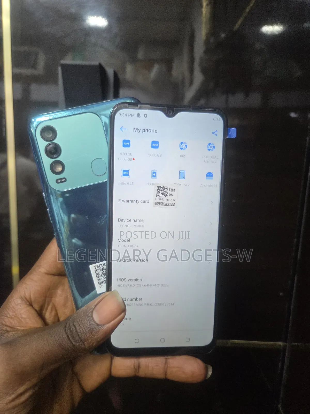 Tecno Spark 8 64 GB Blue