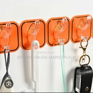 6-in-1 Self-Adhesiv Wall Hook Designed 4 Organization Without Drilling