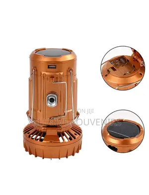 Led Rechargeable Camping Lantern With Fan
