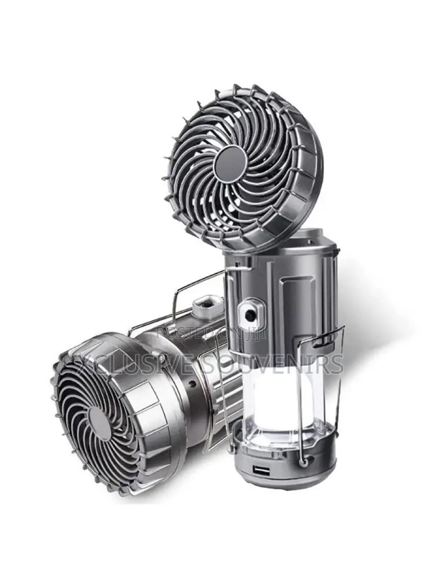 Led Rechargeable Camping Lantern With Fan