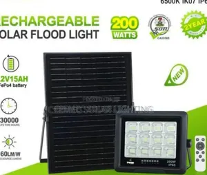Iwin 200w Rechargeable Solar Flood-light
