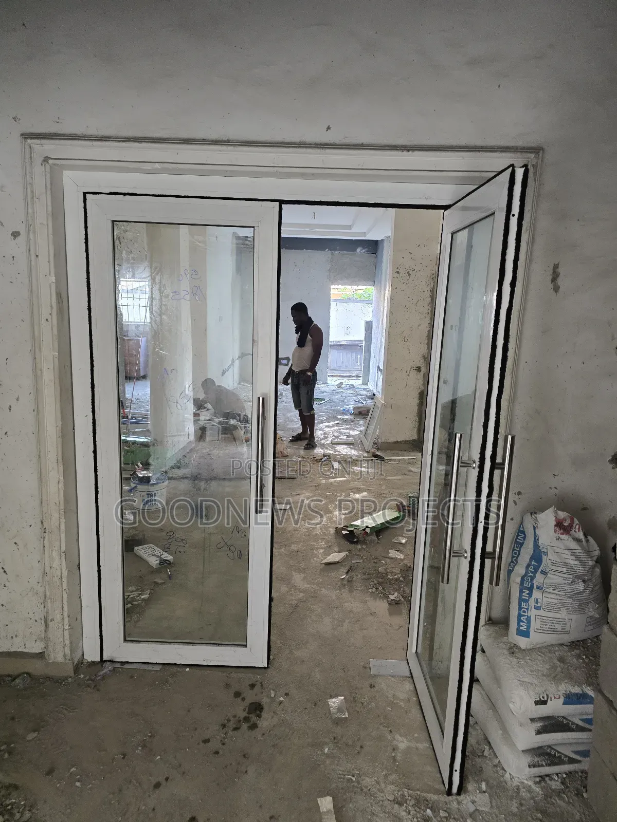 Aluminium Double Swing Door