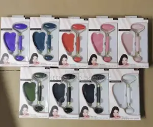 Jade Roller And Gua Sha Facial Massage Tool Set