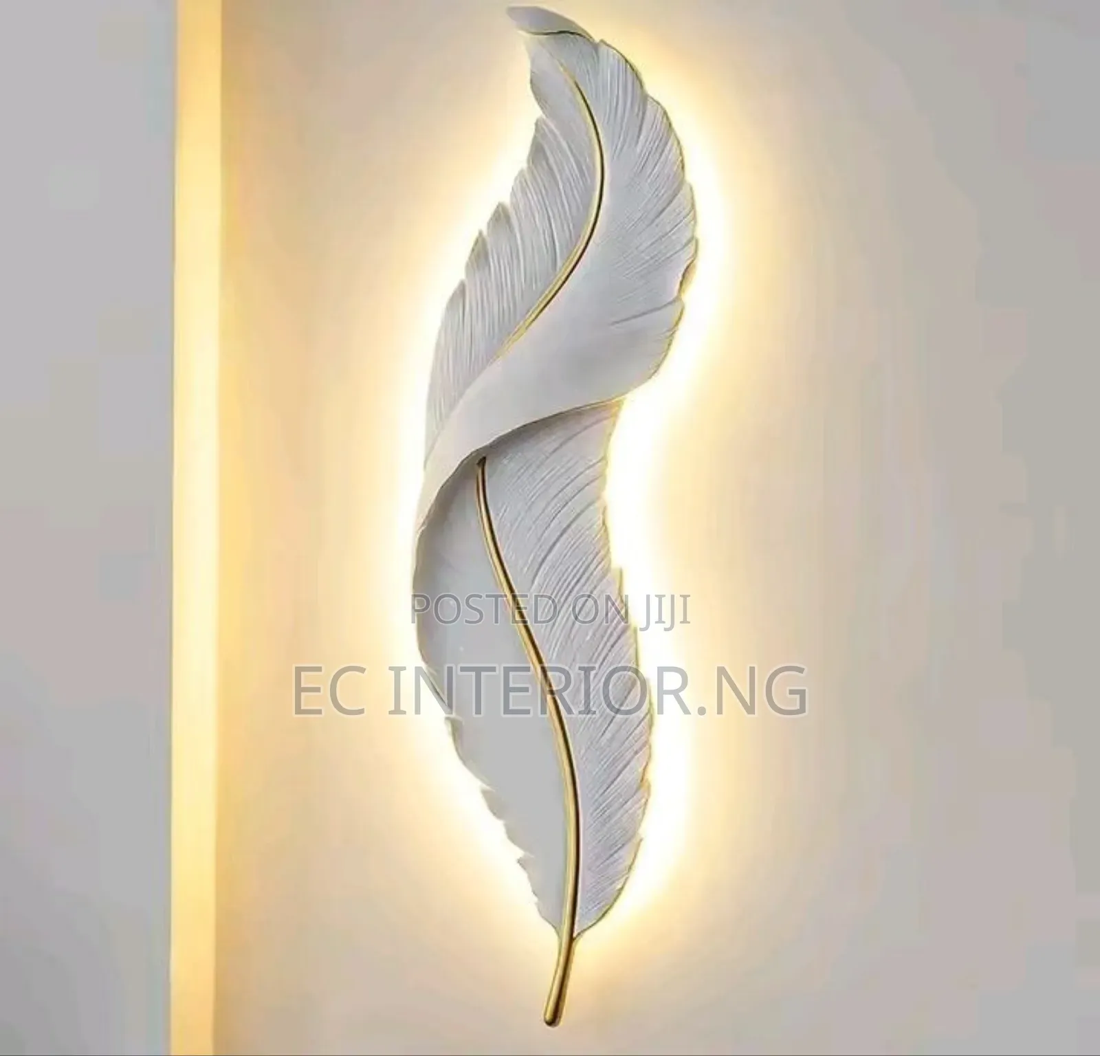 Feather Decorative Painting Led Lamp