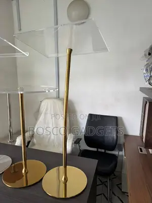 Luxury Acrylic Podium With Gold Base – Elegant, Modern Design.