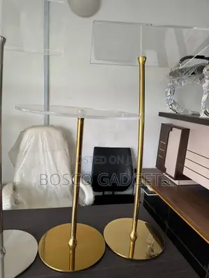 Luxury Acrylic Podium With Gold Base – Elegant, Modern Design.