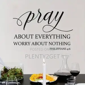 Classic Removable PVC Wall Stickers, Inspirational English Phrases
