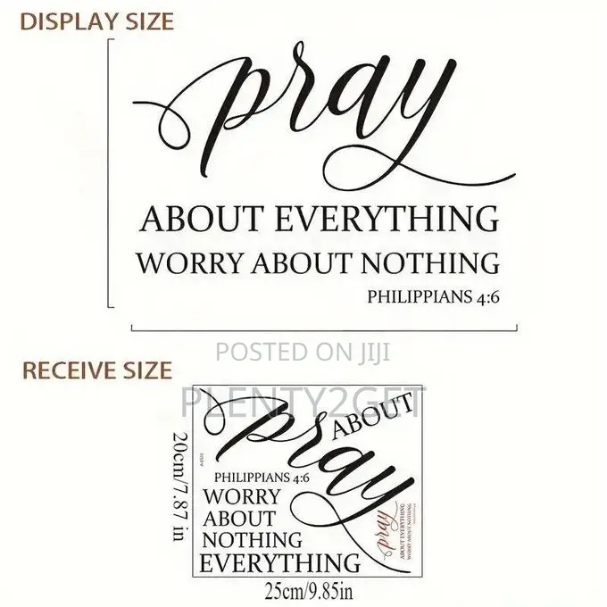 Classic Removable PVC Wall Stickers, Inspirational English Phrases