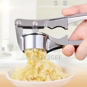 Aluminum Alloy Garlic Press Crusher Mincer - Manual Kitchen Tool