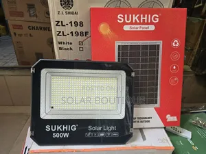 500w Sukhig Solar Flood Light With Solar Panel