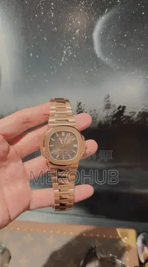 Rose Gold Nautilus-Inspired Watch