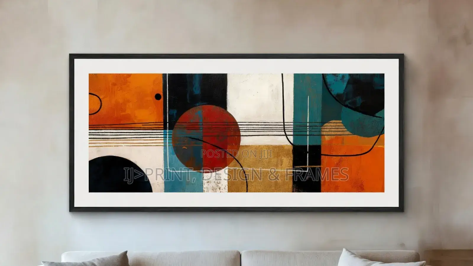 Luxury Statement Abstract Wall Art - Premium Framed Canvas