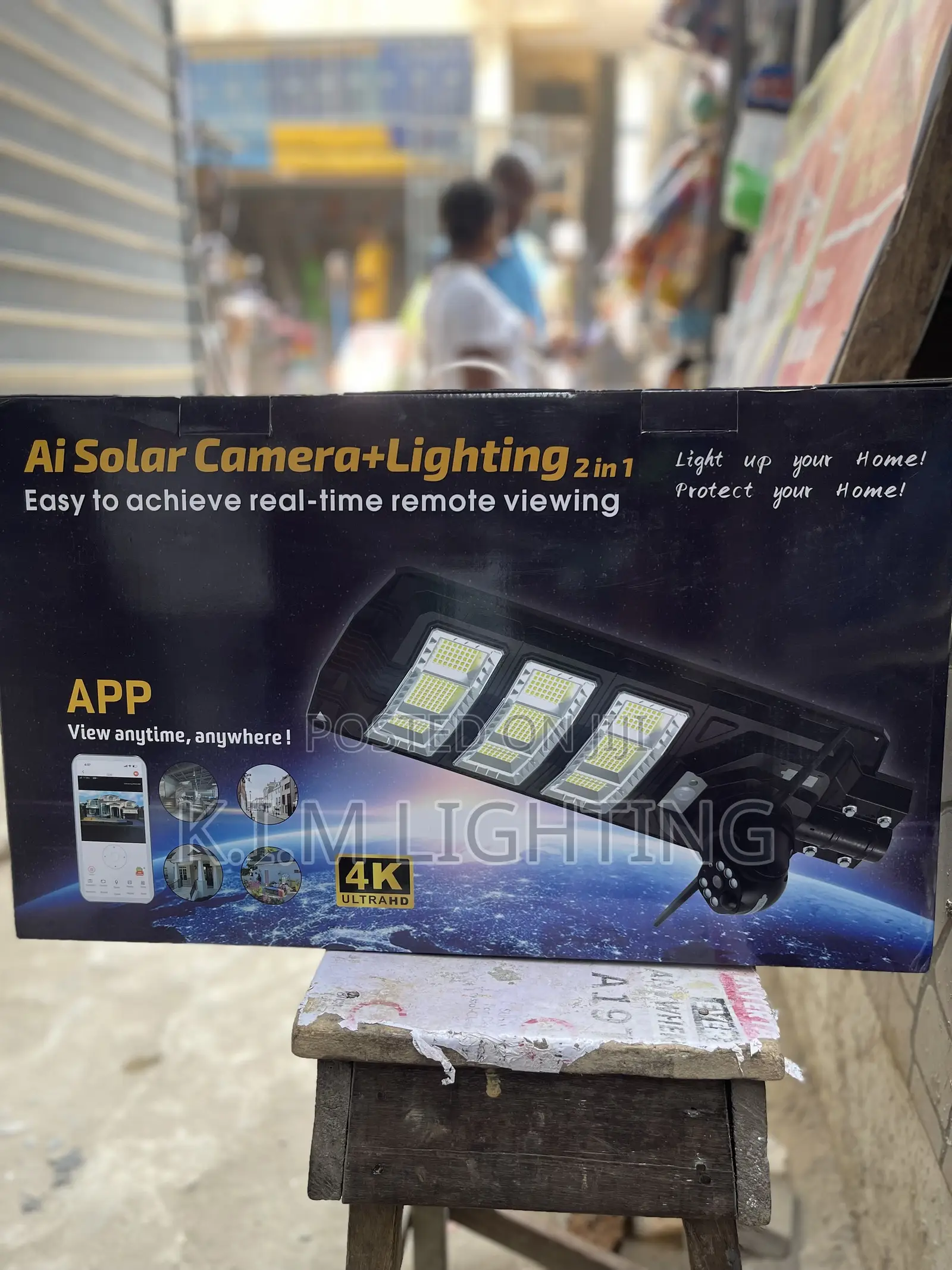 Single Lens Ai Solar Camera + Lighting