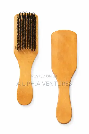 Professional Wooden Paddle Hair Brush – Handle Soft Bristle