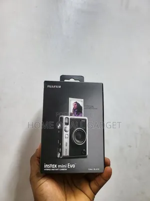 Instax Mini Evo Hybrid Black Instant Camera Bundle With 2x Mini