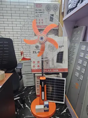 18 Inch 12hrs Plus Long Lasting Rechargeable Solar Fan With Panel