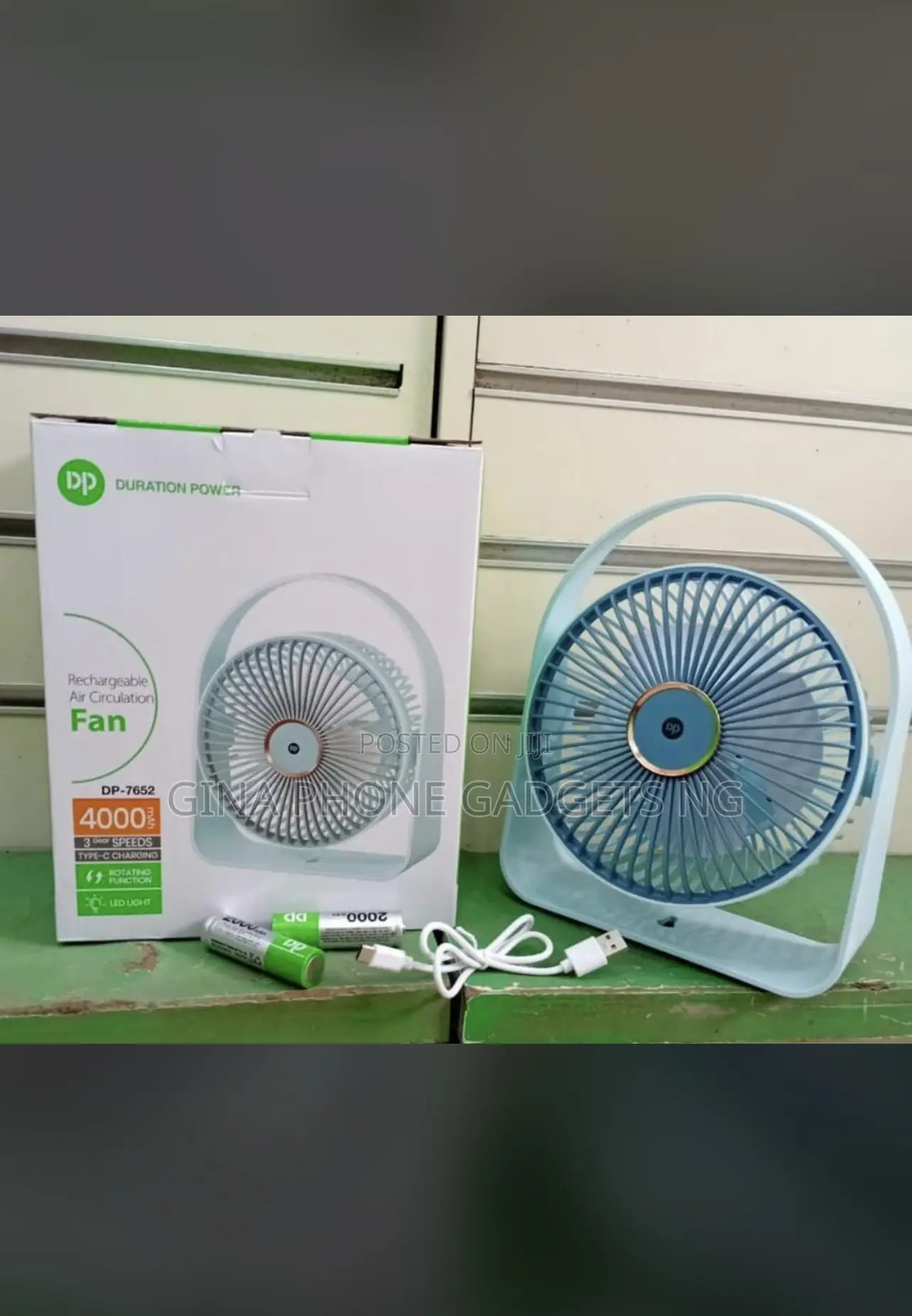 Dp Rechargeable Air Circulation Fan