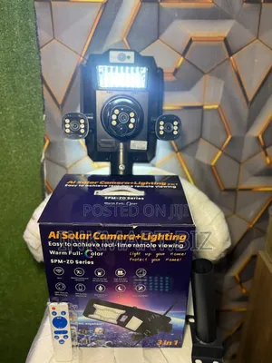 Ai Solar Camera +Lighting 3 in 1 4g 3lens V380 App