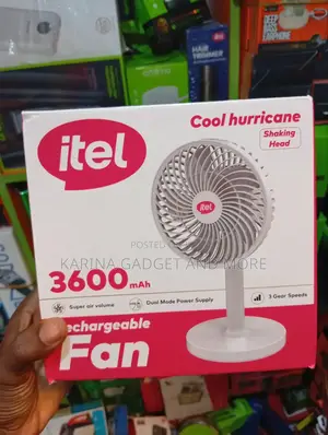 Itel Rechargeable Table Top Fan