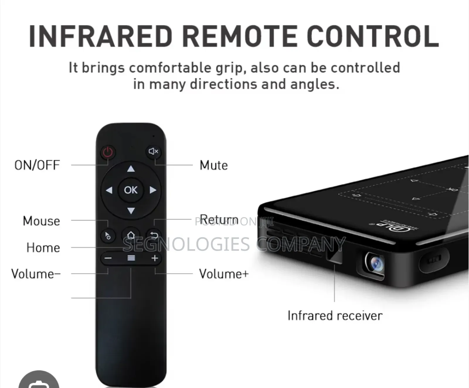 Smart P09-Ii DLP Mini Portable Rechargeable Android 3d Projector