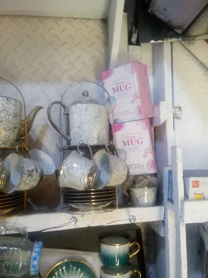 Foreign Set of Silver Color Breakable Tea Set.