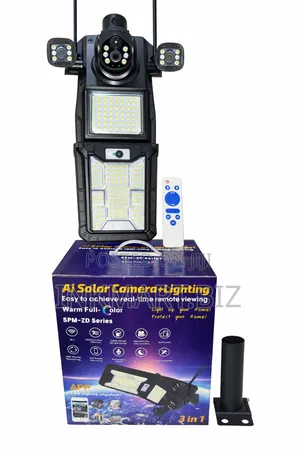 Ai AOV Solar Camera +Lighting 3 in 1 4g 3lens Eseecloud App