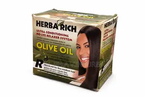 Herbarich Olive Oil Ultra Conditioning No-Lye Hair Relaxer Kit