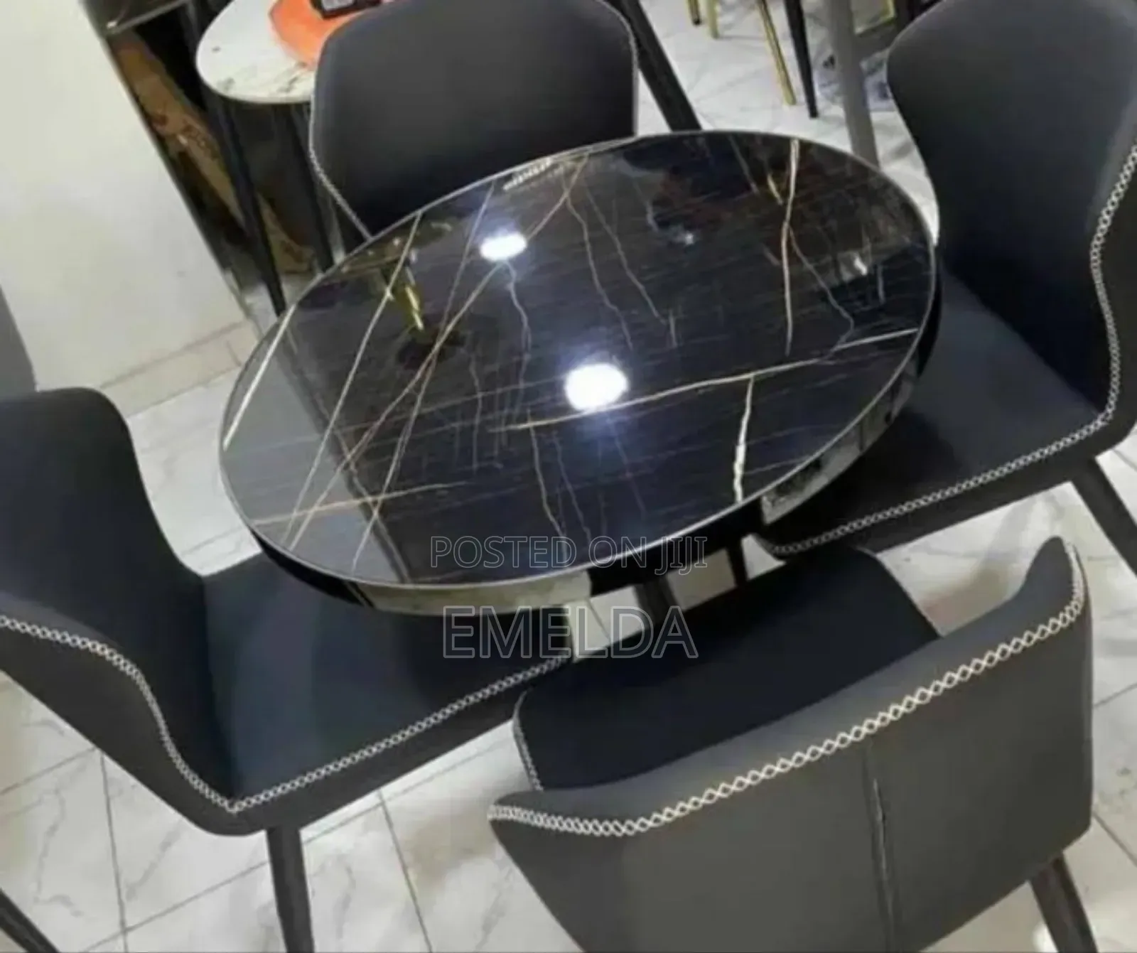 Round Dining Table With 4 Chairs for Sale