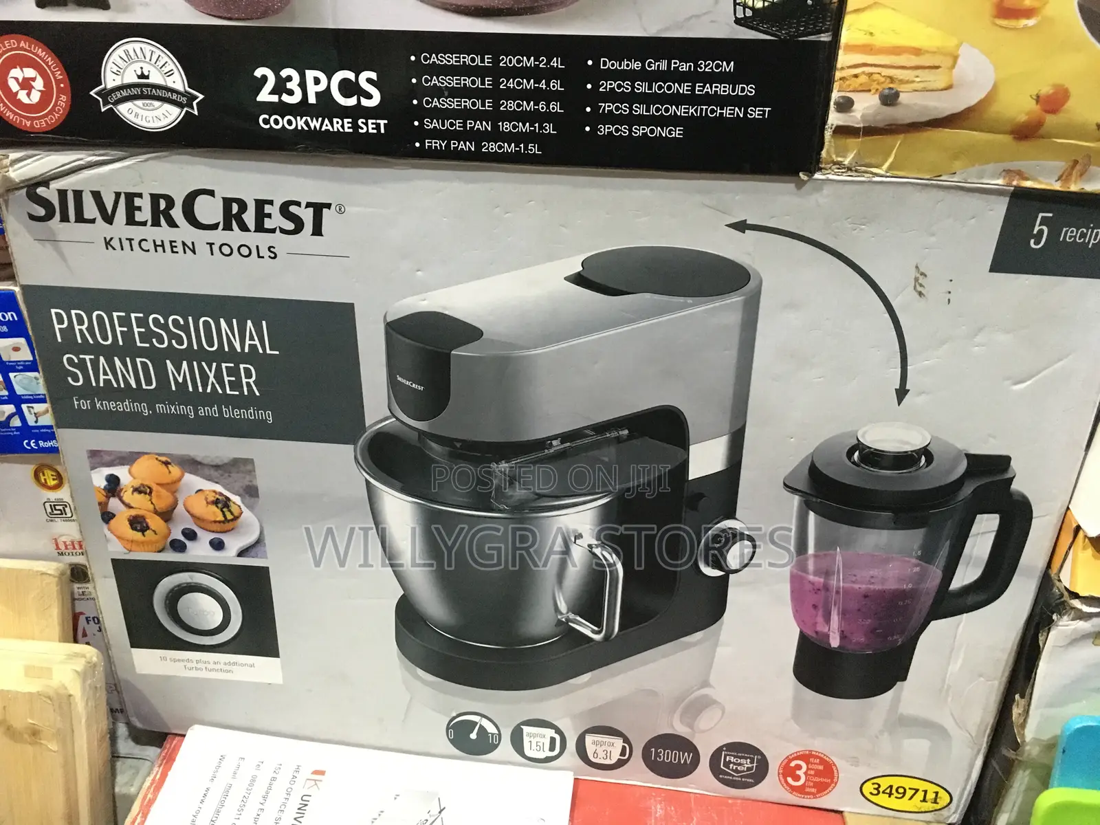 Silver Crest Professional 2-in-1 Stand Mixer With Blender
