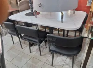 Wooden Top 6 Seater Dining Table