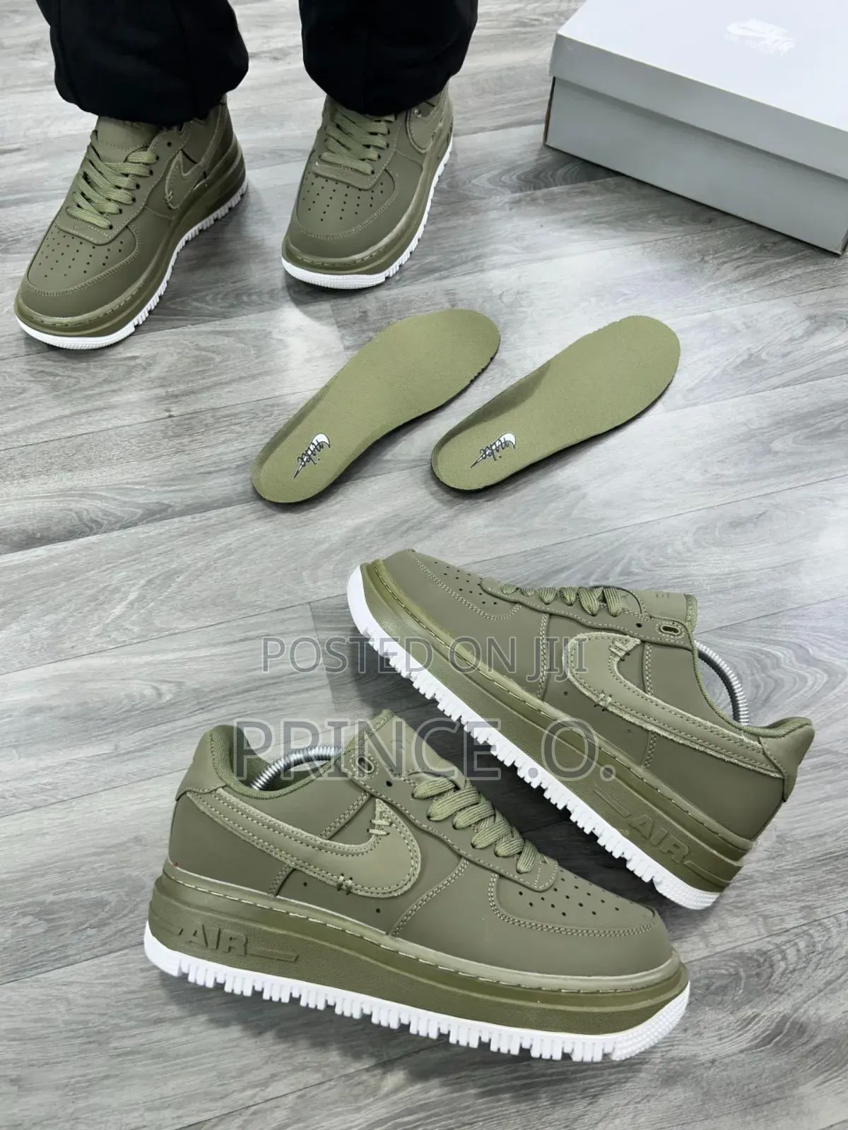 Nike Air Force 1 Luxe ‘Olive Green’ ” Sneakers