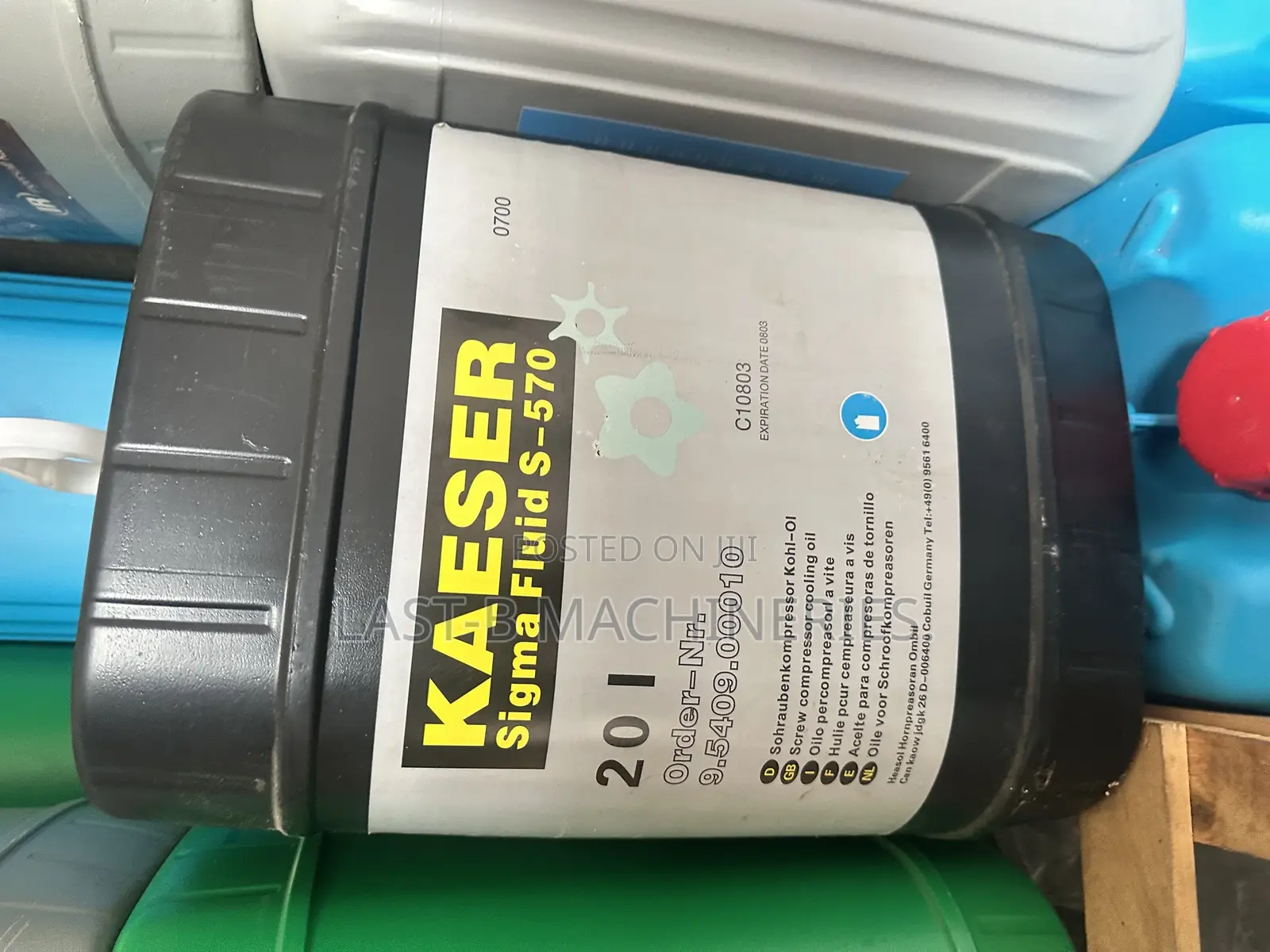 20l Kaeser Screw Compressor Oil.