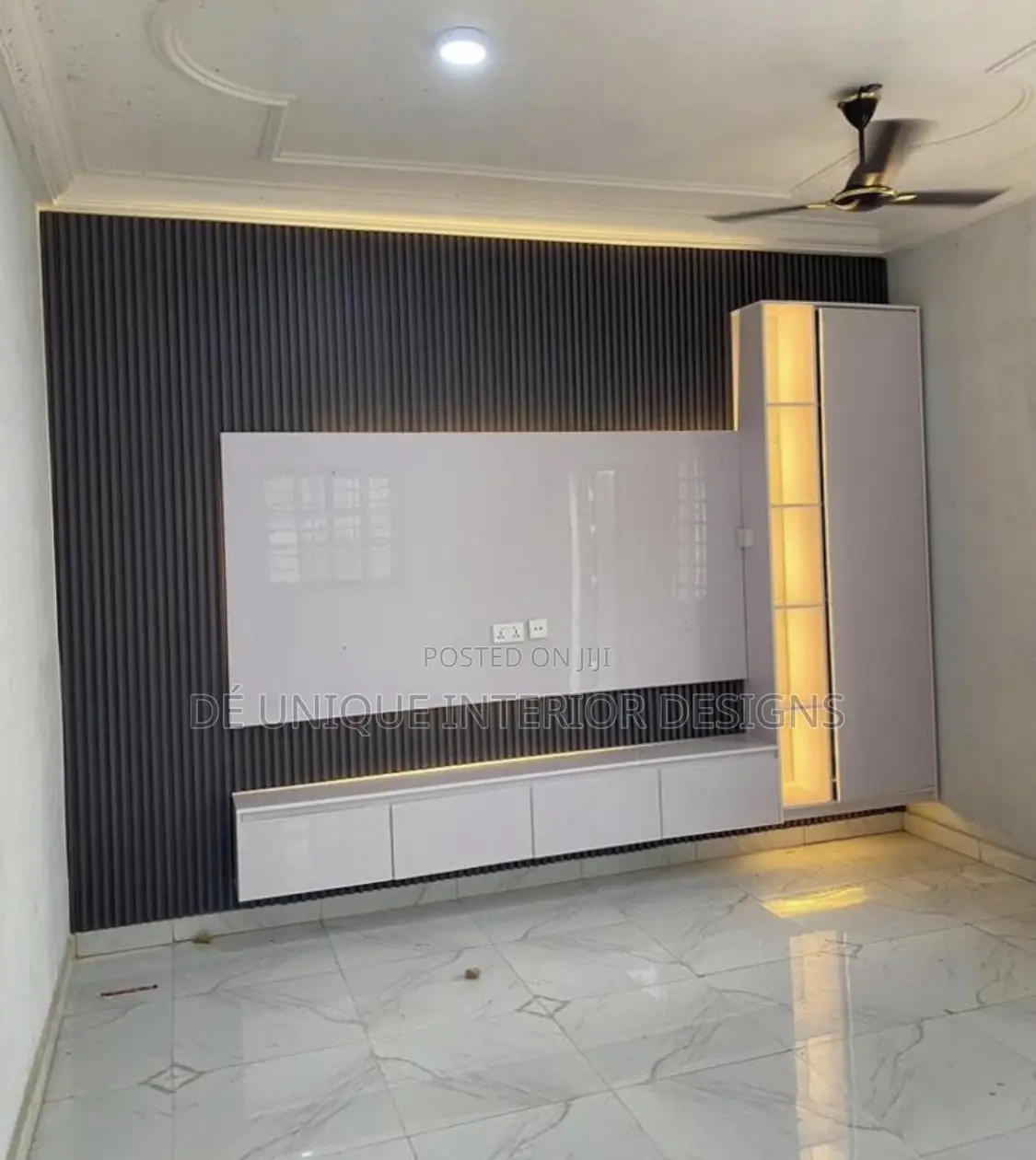 T.V Console With Fluted Panel and Lots More