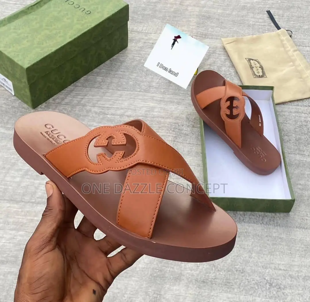 Gucci Interlocking Gslide Sandal For Men