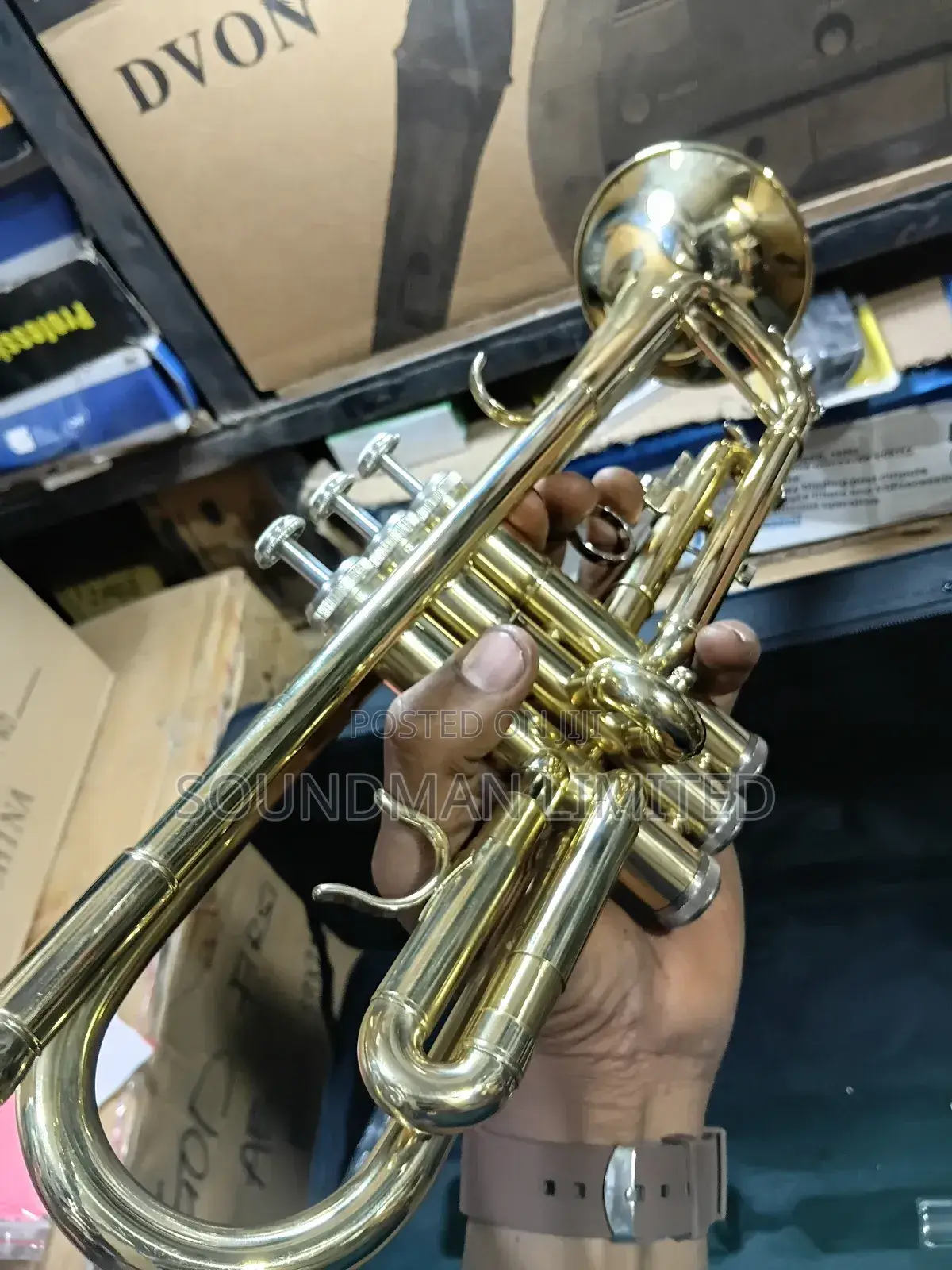 Professional Gold Trumpet