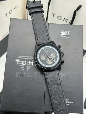 Tomi Luxury Chronograph Watch — Leather Edition 