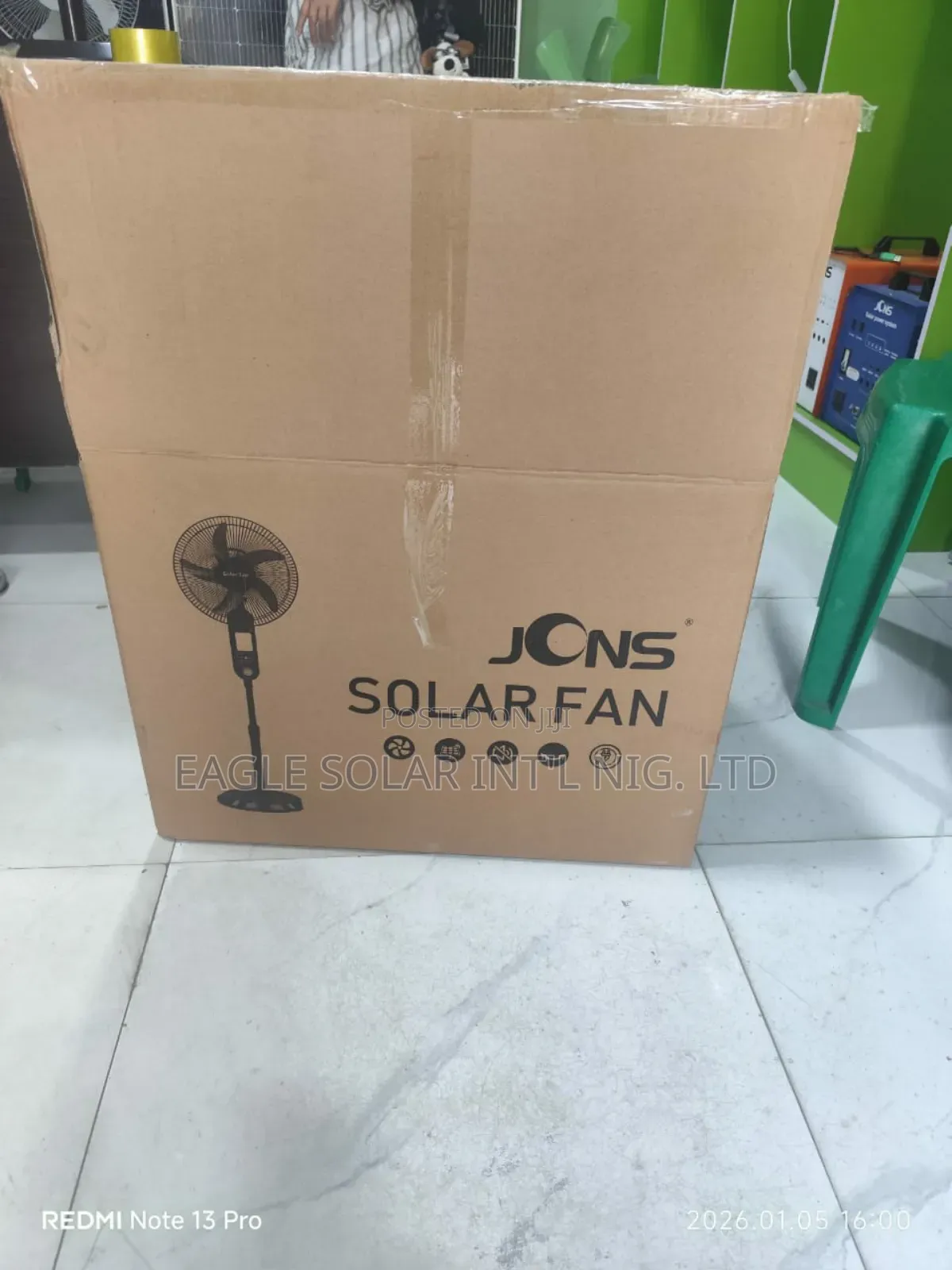 Solar Rechargeable Fan