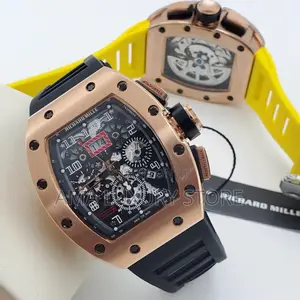 Richard Mille Men's Luxury Rubber Strap Designer Wristwatches