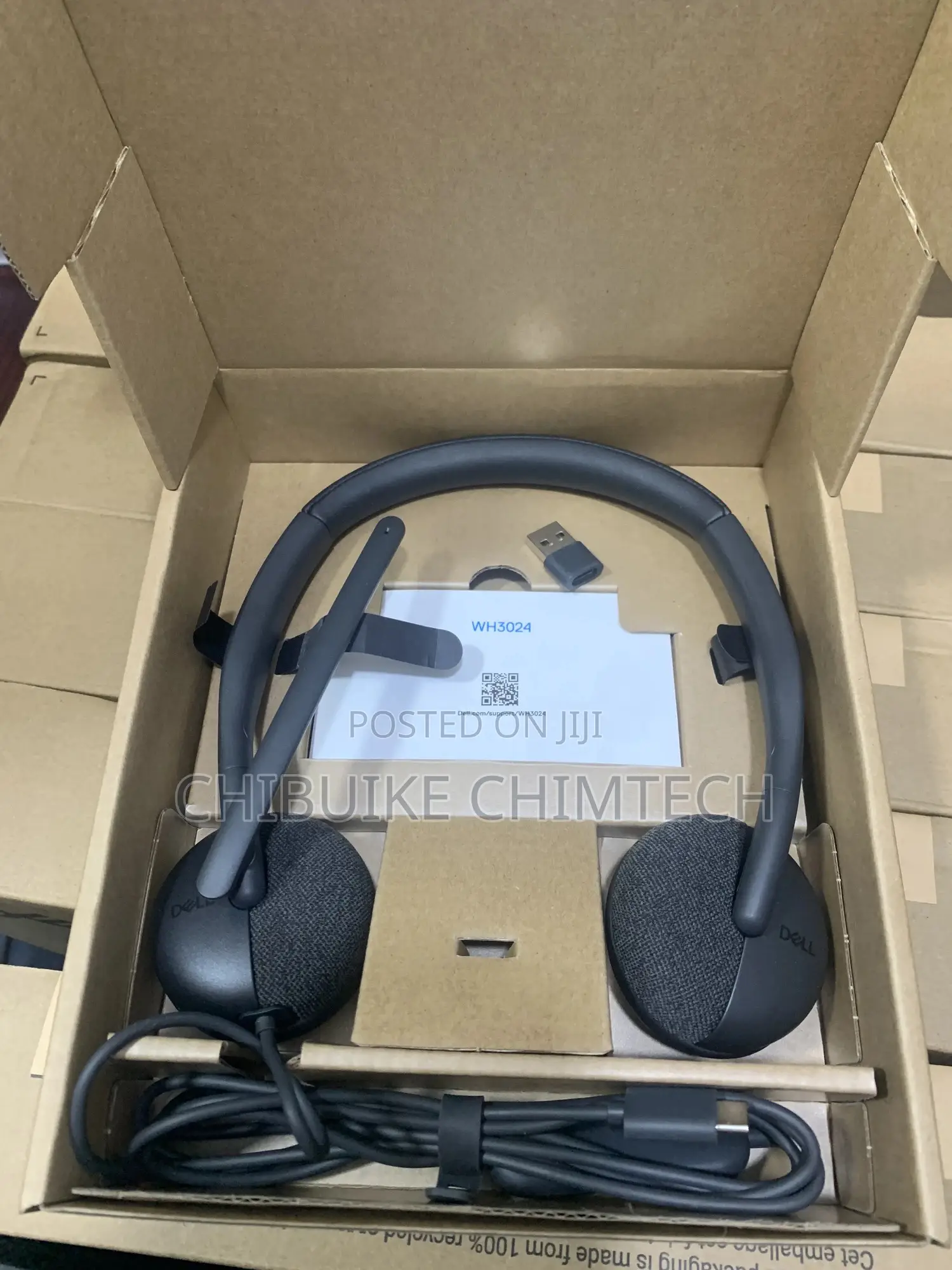 Dell Wh3024 Wired Headset Type-c And Usb