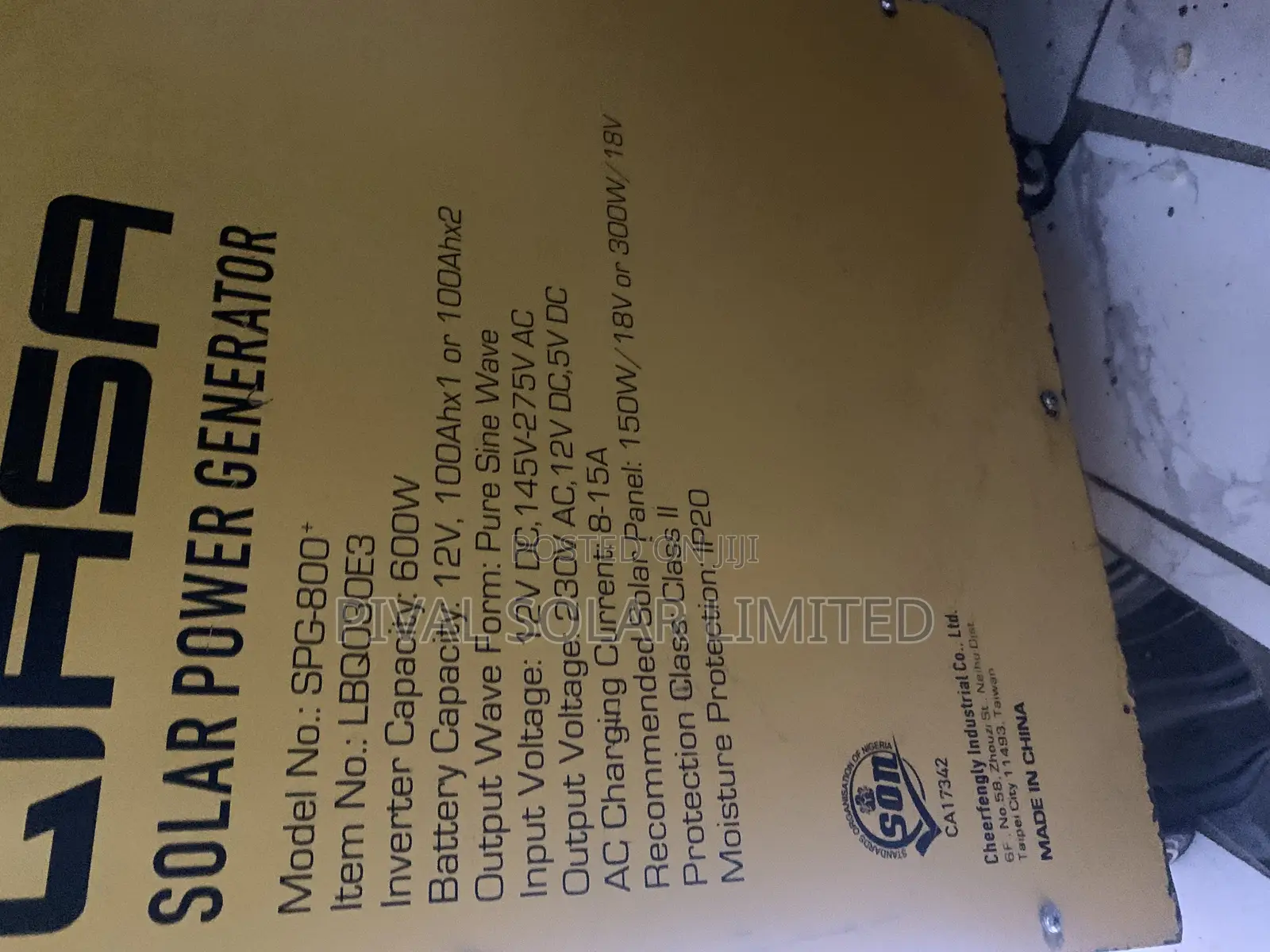 800watts Qasa Solar Generator