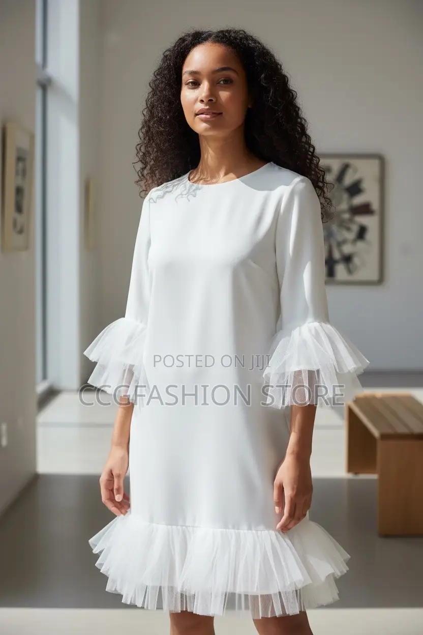 Fitted White Gown