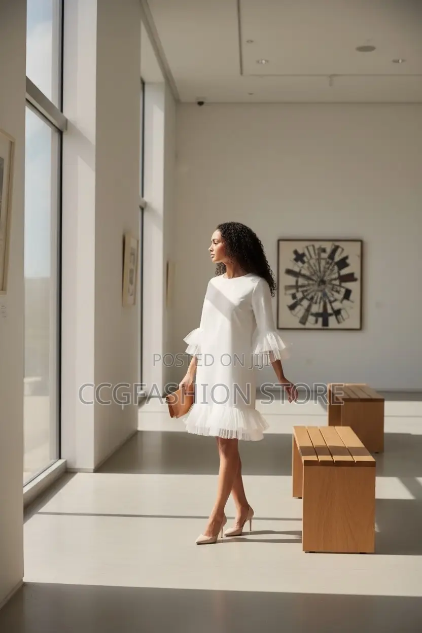 Fitted White Gown