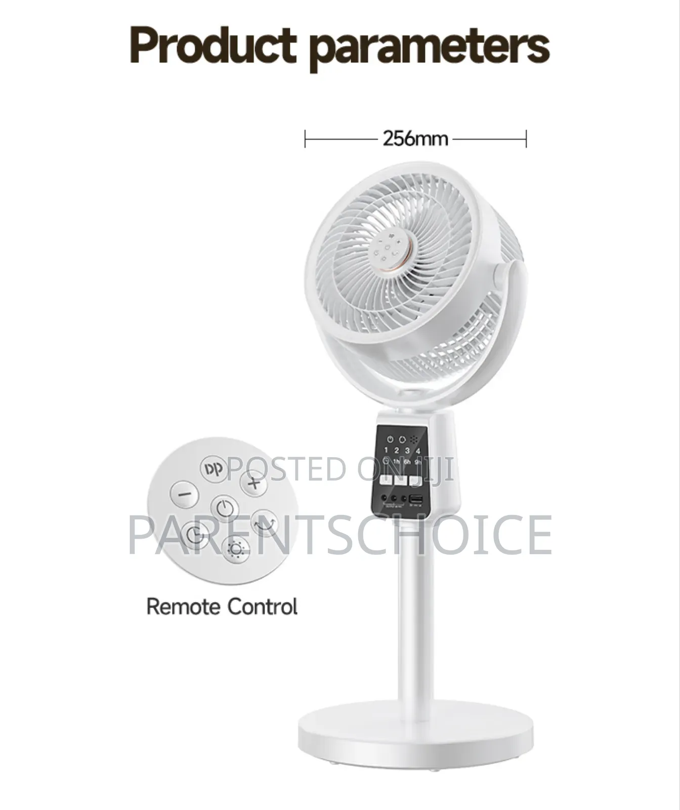 Dp-7641a 7 Inch Rechargeable Standing Remote Fan