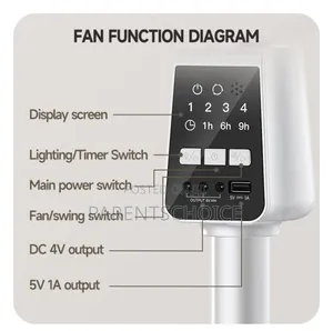 Dp-7641a 7 Inch Rechargeable Standing Remote Fan