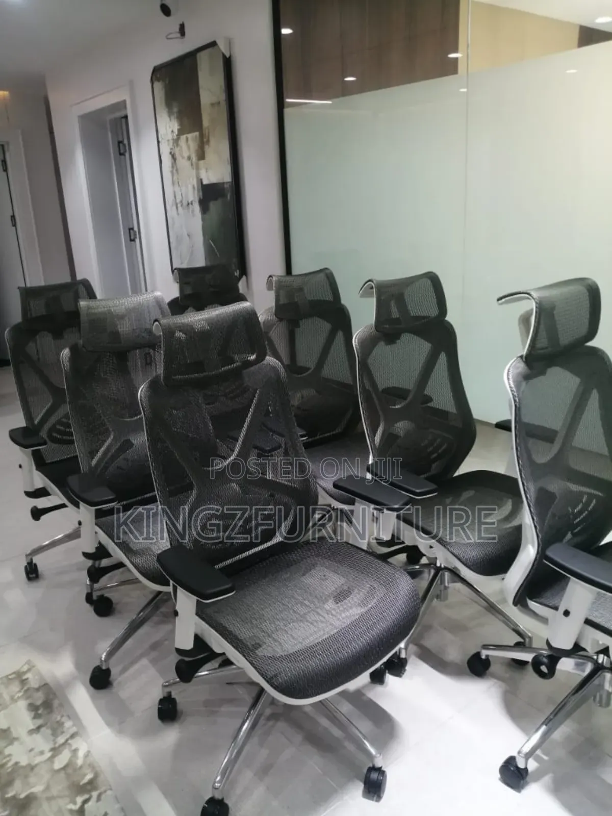 Ergonomic Executive Office Chairs Feature Breathable Mesh Backs