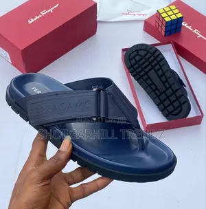 Men's Quality Leather Scissors Slippers