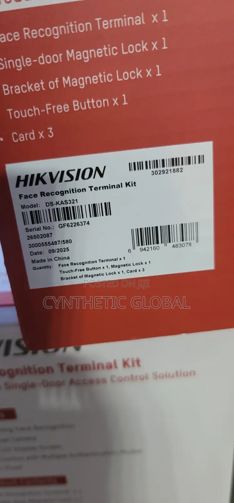 Ds_kas321 Hikvision Face Recognition Full Kit
