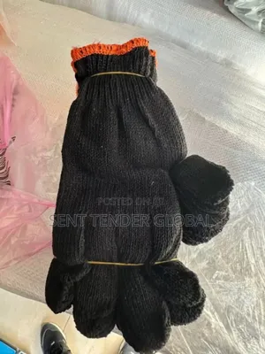 Black Cotton Gloves