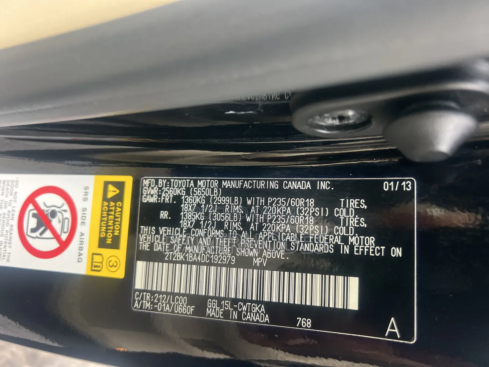 Lexus RX 350 AWD 2013 Black