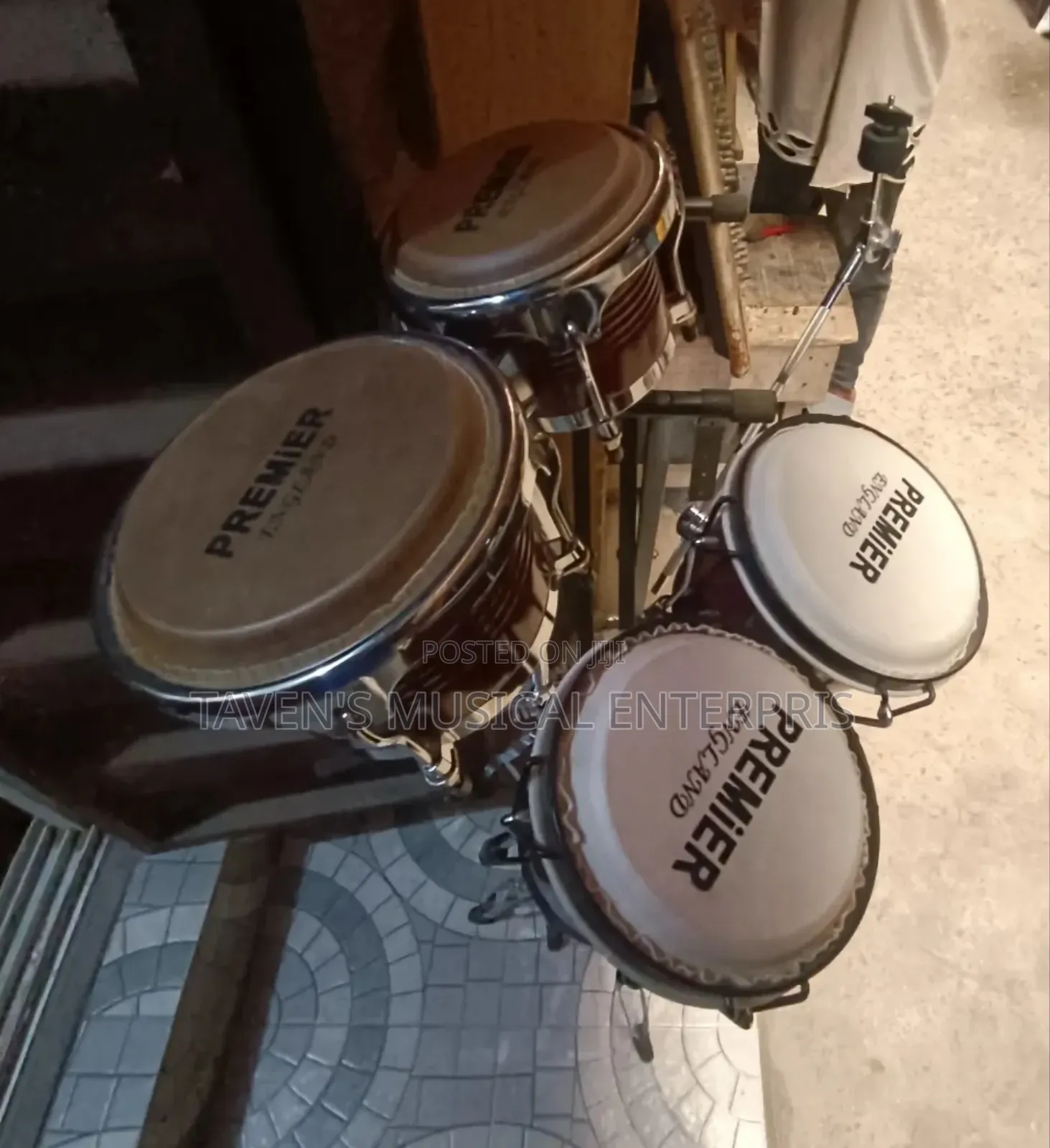 Premier England Bongo Drum Set